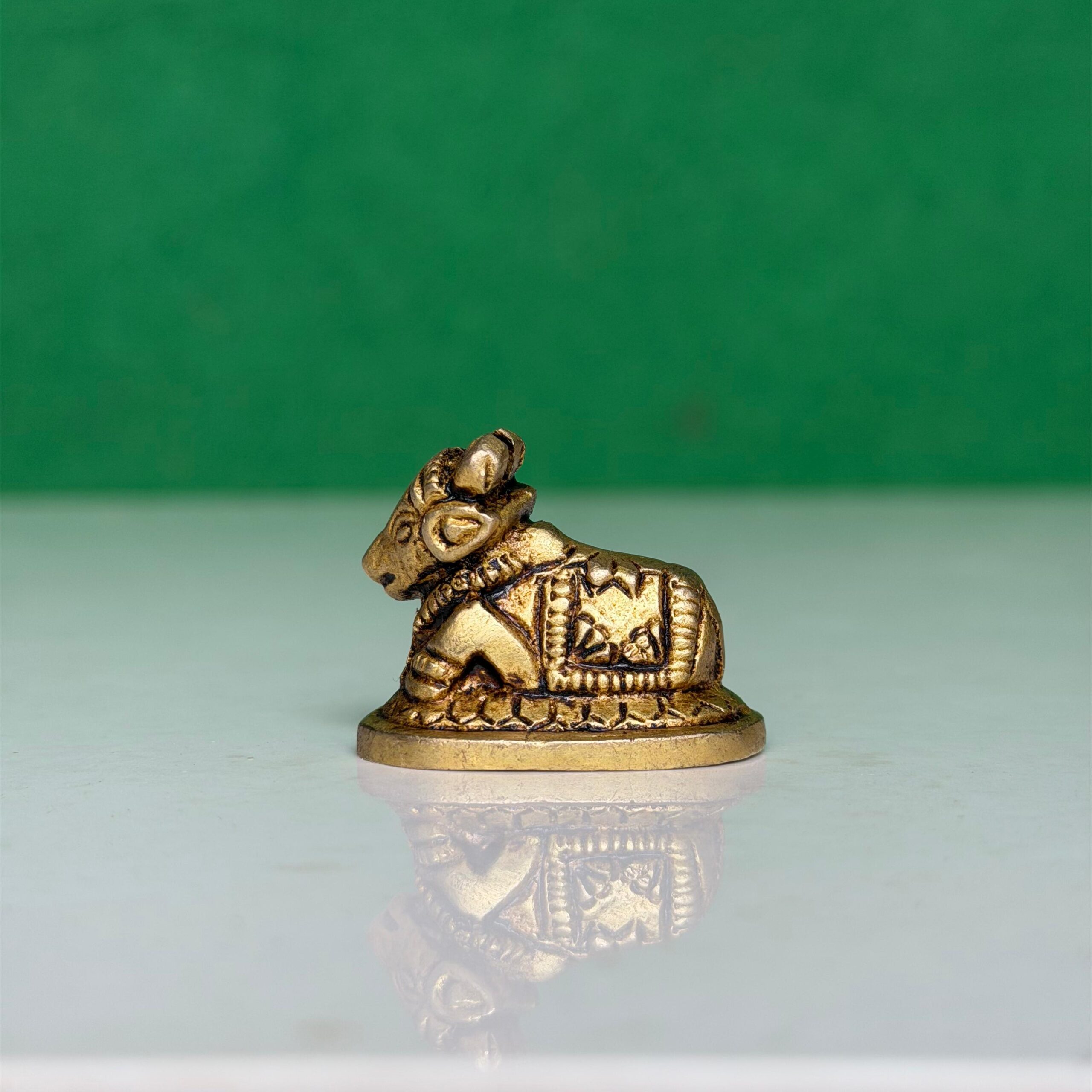Pure Brass Nandi Idol For Home - Image 4