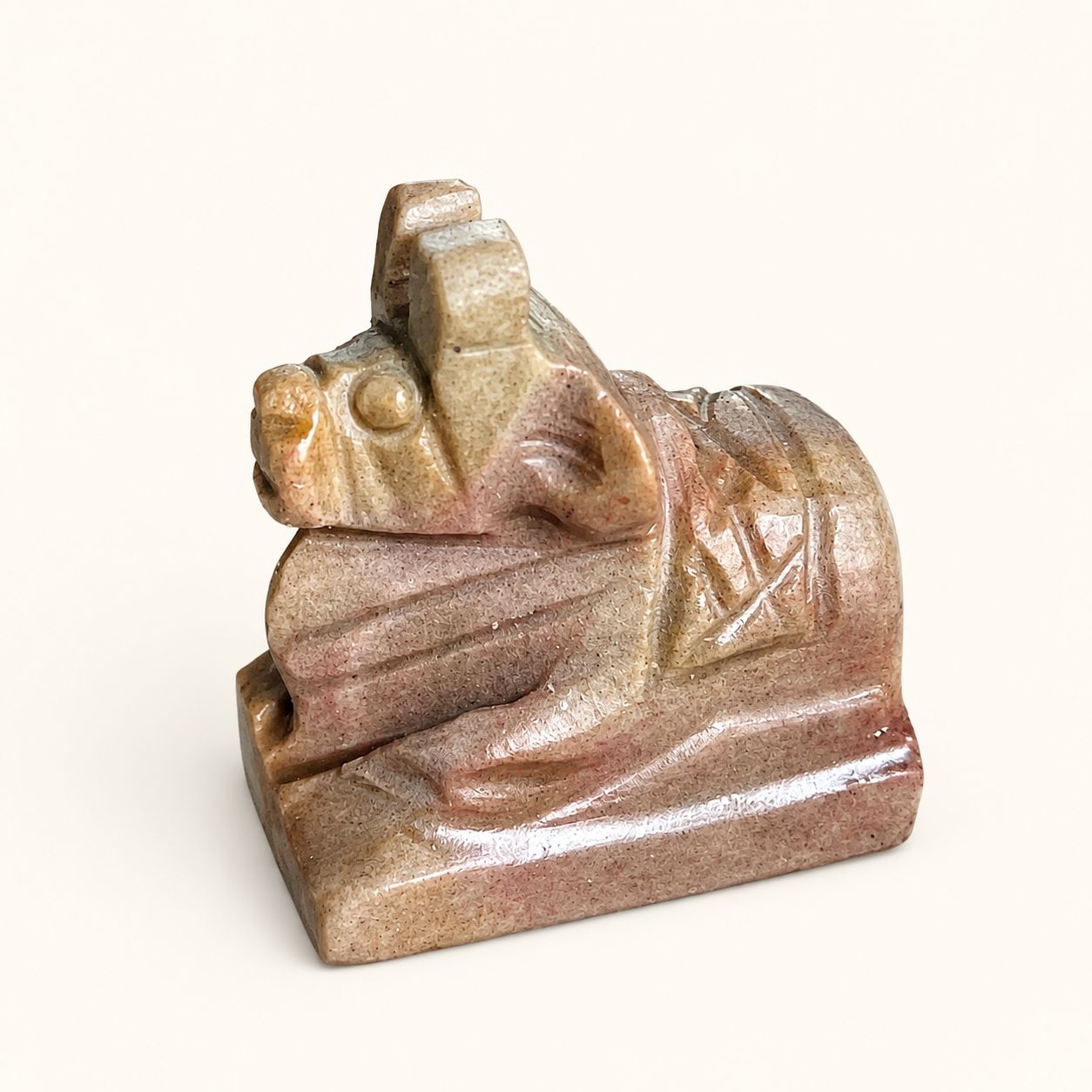 100 Natural Origanal Narmada Stone Narmadeshwar White Nandhi Ji For Worship At Home Size 2 Inch - Image 2