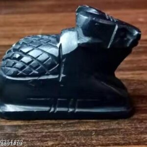 Shivam Vastukala 2 Inch Black Marble Nandi For Shivling In Home Pooja