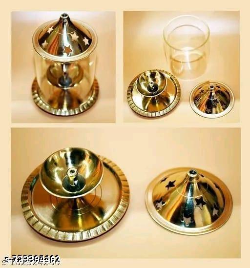 Brass Akhand Diya Akhand Jyot Lighten Up Your Space With Spirituality For Diwali Navratri Gift Combo Pack Of 1