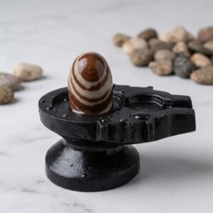 2 Inch Narmadeshwar Shivling Idols Figurines