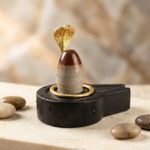 By Shivam Vastu Kala Shivling Art Narmadeshwar Shivling With Yoni Base Shivling For Pooja Mandir Mahadev Shivling Gift For Festivel Original Shivling Stone For Pooja