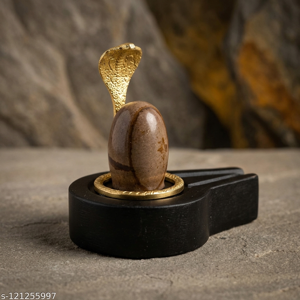 By Shivam Vastu Kala Shivling Art Narmadeshwar Shivling With Yoni Base Shivling For Pooja Mandir Mahadev Shivling Gift For Festivel Original Shivling Stone For Pooja