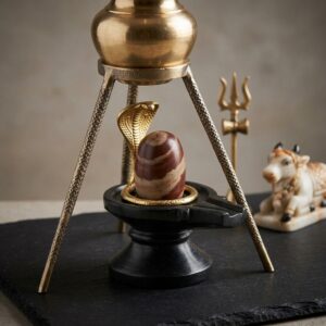 By Shivam Vastu Kala Shivling Art Narmadeshwar Shivling Full Set With Yoni Base Shivling For Pooja Mandir Mahadev Shiva Lingam Gift For Festivel Original Shivling Stone For Pooja