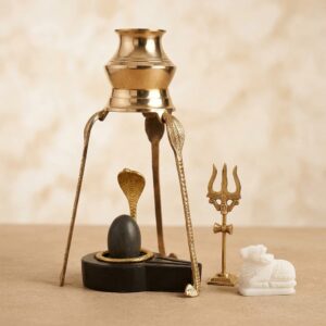 By Shivam Vastu Kala Shivling Art Narmadeshwar Shivling Full Set With Yoni Base Shivling For Pooja Mandir Mahadev Shiva Lingam Gift For Festivel Original Shivling Stone For Pooja