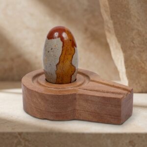 By Shivam Vastu Kala Shivling Art Narmadeshwar Shivling Narmada Shivling With Stone Yoni Base Shivling For Home Pooja Mandir Mahadev Shiva Lingam Original Shivling Stone For Pooja