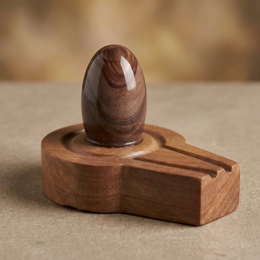By Shivam Vastu Kala Shivling Art Narmadeshwar Shivling Narmada Shivling With Stone Yoni Base Shivling For Home Pooja Mandir Mahadev Shiva Lingam Original Shivling Stone For Pooja