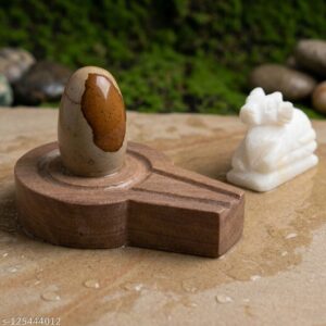 By Shivam Vastu Kala Shivling Art Narmadeshwar Shivling Narmada Shivling With Stone Yoni Base Shivling For Home Pooja Mandir Mahadev Shiva Lingam Original Shivling Stone For Pooja