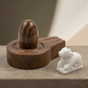 By Shivam Vastu Kala Shivling Art Narmadeshwar Shivling Narmada Shivling With Stone Yoni Base Shivling For Home Pooja Mandir Mahadev Shiva Lingam Original Shivling Stone For Pooja