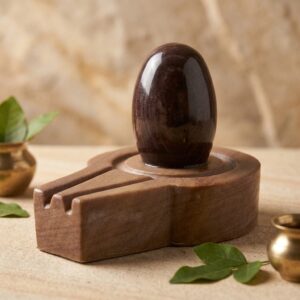 By Shivam Vastu Kala Shivling Art Narmadeshwar Shivling Narmada Shivling With Stone Yoni Base Shivling For Home Pooja Mandir Mahadev Shiva Lingam Original Shivling Stone For Pooja