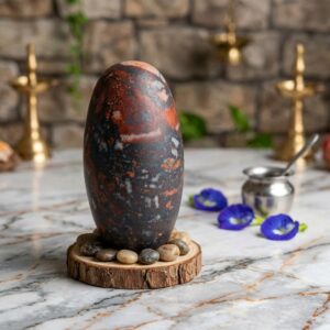 4 Inch Orignal Narmadeshwar Banalingam Shivling For Tempal Puja