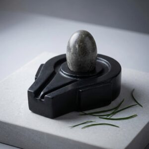 Original Natural Narmadeshwar Shivling Narmada Stone Shiva Lingam With Jaldhari Nandi For Temple Puja