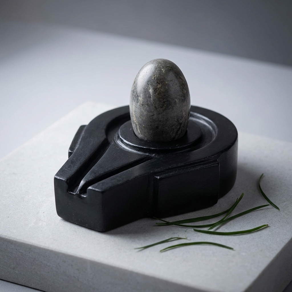 Original Natural Narmadeshwar Shivling Narmada Stone Shiva Lingam With Jaldhari Nandi For Temple Puja