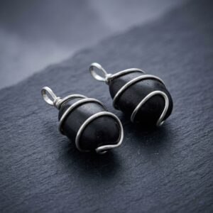 Narmadeswar Narmada Black Shivling Pandant Locate Bracelet Size 1 Inch