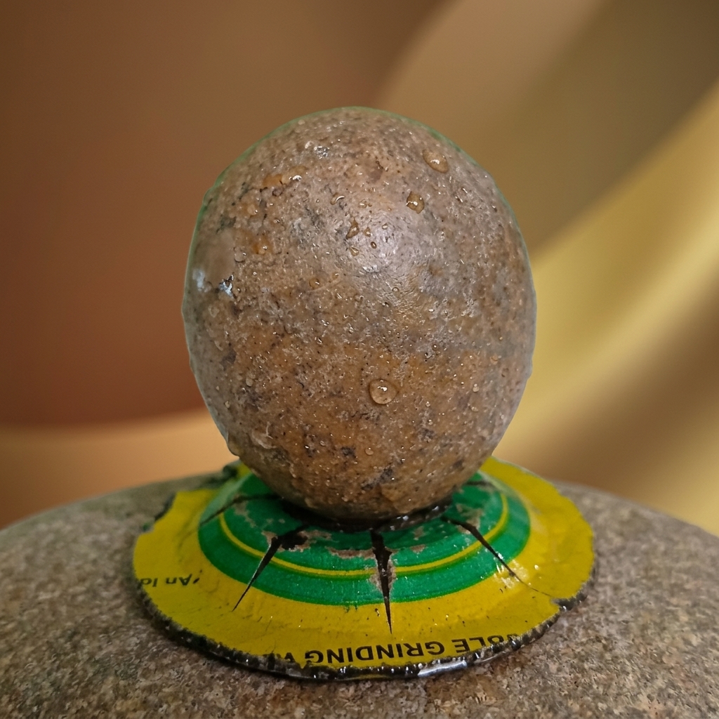 100 Natural Origanal Narmada Stone Narmadeshwar 2 Inch Bana Lingam For For Worship At Home Lord Mahadeva Shivsankar Size 2 Inch