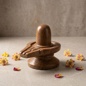 Akhand Shivling Natural Origanal Narmada Stone Shivling Narmadeshwar 4 X 4 Inch Shivling For Worship At Home Idil For Home To Lord Shiva Size 4 X 4