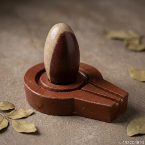 Original Narmadeshwar Shivling And Red Jaladhari Yoni Base Lingam Holder Panapitham Shivling Base Pitha Stand For Home Puja 2 4 Inch