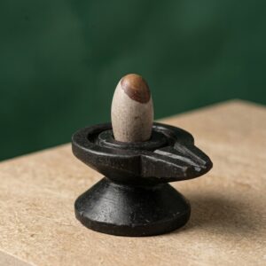 2 Inches Tilakdhari Narmadeshwar Narmada Shivling With Narmadeshwar Damru Bass Jaladhari