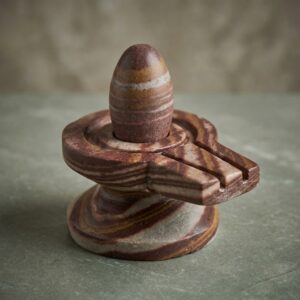 2 Inches Janeudhari Narmadeshwar Shivling With Narmada Stone Jaladhari