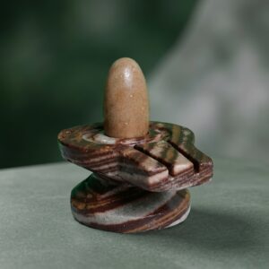 2 Inches Narmadeshwar Shivling With Narmada Stone Jaladhari