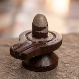 2 Inches Narmadeshwar Shivling With Narmada Stone Jaladhari