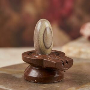 2 Inches Narmadeshwar Shivling With Narmada Stone Jaladhari