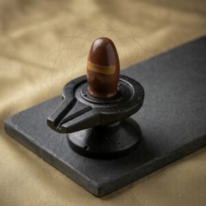 Antique And Unique Narmadeshwar Narmada Stone Tilak Shivling Damru Jaladhari Size 2 X 4