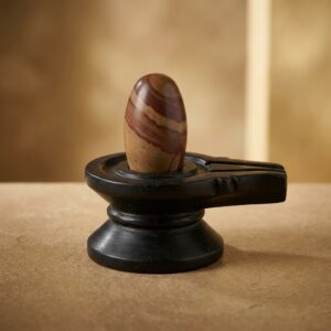 Original Narmadeshwar Narmada Stone Shivling Shiva Lingam Banalingam Shiva Shakti Shivling For Home Daily Worship With Narmada Stone Jaladhari Base Aardhanareshwar Set