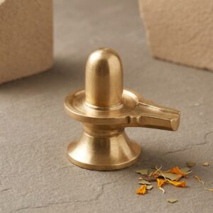 Shivam Vastukala Brass Shiva Shivling Idol Sacred Puja Showpiece For Home Temple Gifting Spiritual Decor Pure Brass Shiv Linga Murti For Abhishek Mandir Vastus Remedy