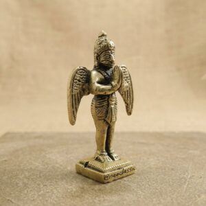 Shivam Vastu Kala Original Brass Garuda Murti Garud Bhagwan Idol Brass Statue Holy Bird Figurine Lord Vishnu Hindu God Sculpture 3 5 Inch