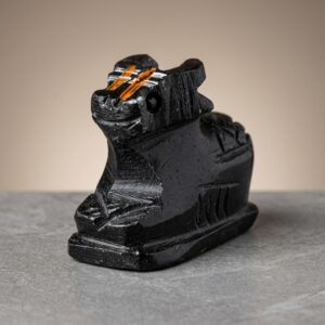 Black Marble Stone Shiva Nandi Ji Moorti Murti Statue Figurine Idol Sculpture Bail Bull Puja Pooja Home Temple Mandir Office Shop Home Decorative Showpiece 5 Cm Lord Mahadev Bholenath Vehicle