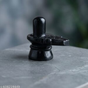 Black Marble Lord Shiva Lingam Shivling Idol Murti Statue For Home Temple Office Temple Size 2 5 Inch