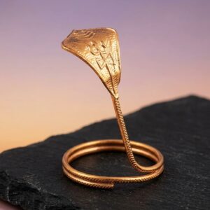 2 Inch Premium Copper Snake Naag Idol Pure Copper Home Temple Decor For Shivling