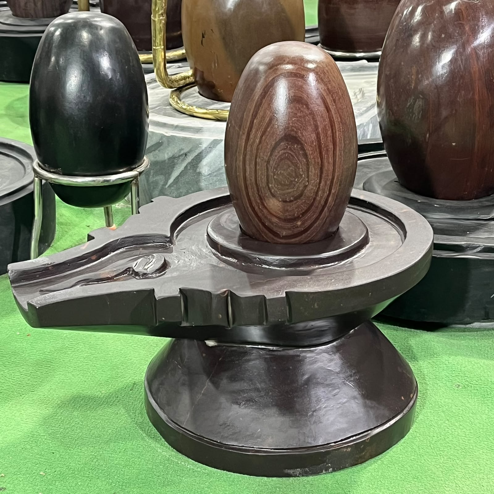 Narmda Shivling with Narmda Base